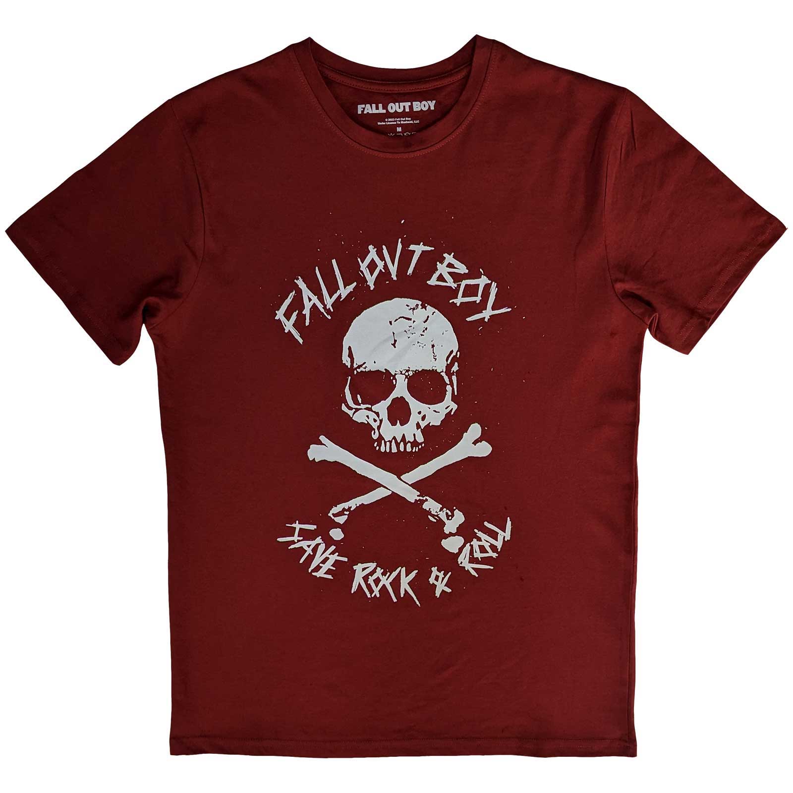 Tričko Fall Out Boy - Save R&R, Unisex,Červená,XL