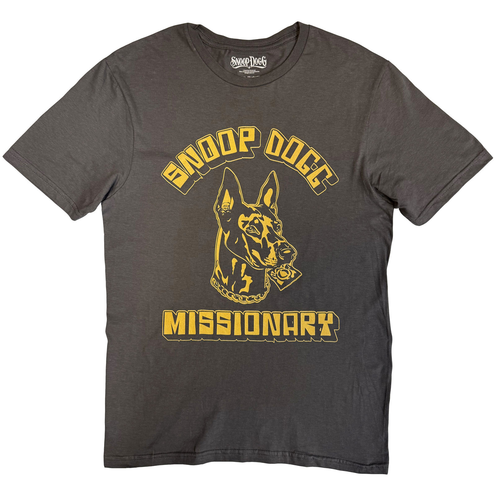 Tričko Snoop Dogg - Doberman, Unisex,Šedá,XXL