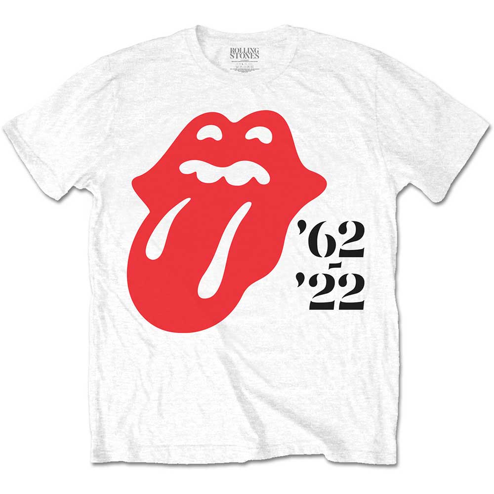 Tričko The Rolling Stones - Sixty '62 - '22, Unisex,Biela,XXL
