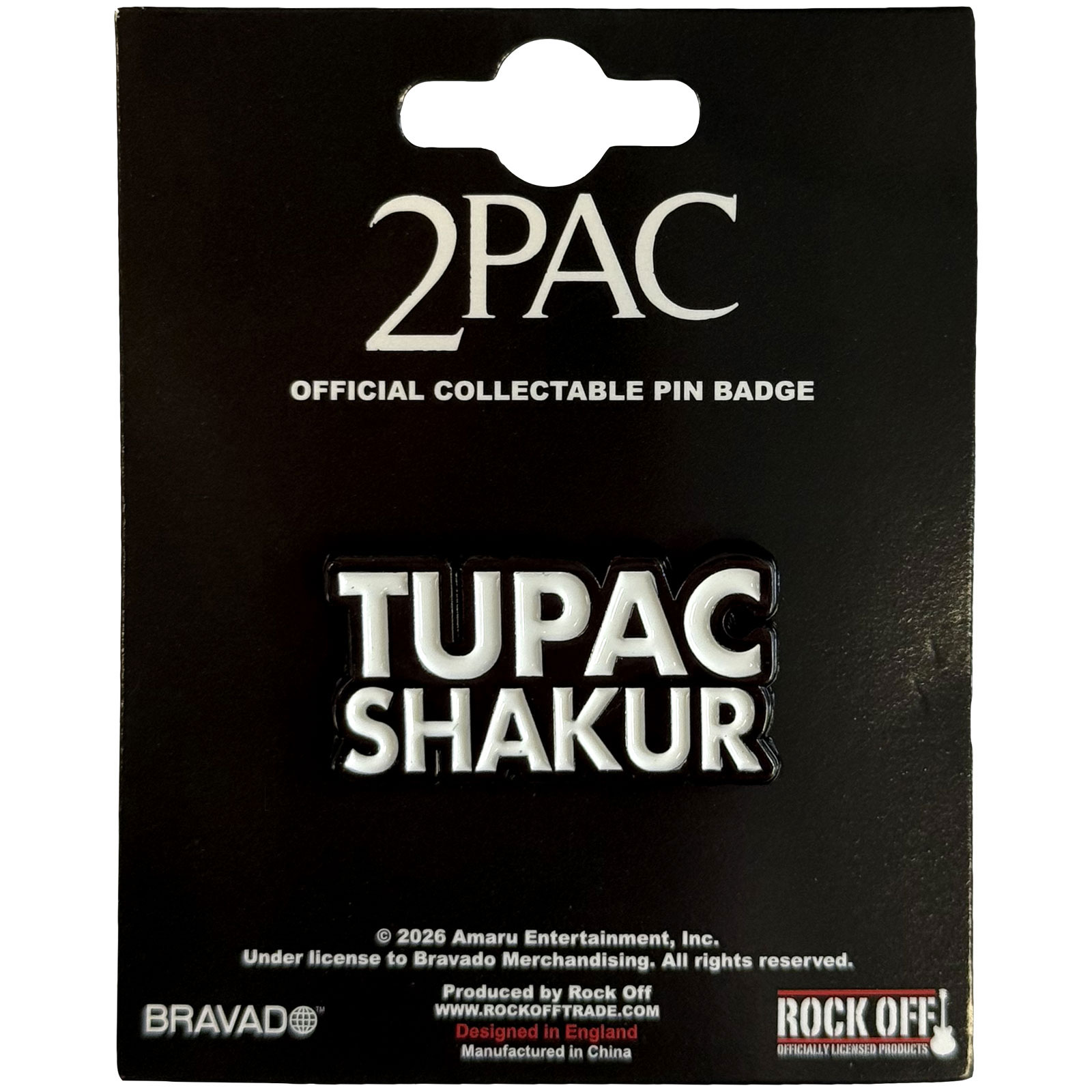Odznak 2Pac - Text Logo