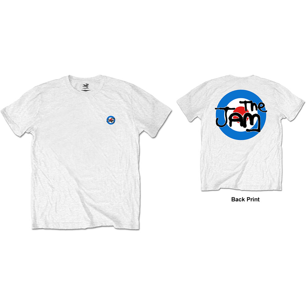 Tričko The Jam - Target Logo, Unisex,Biela,XL