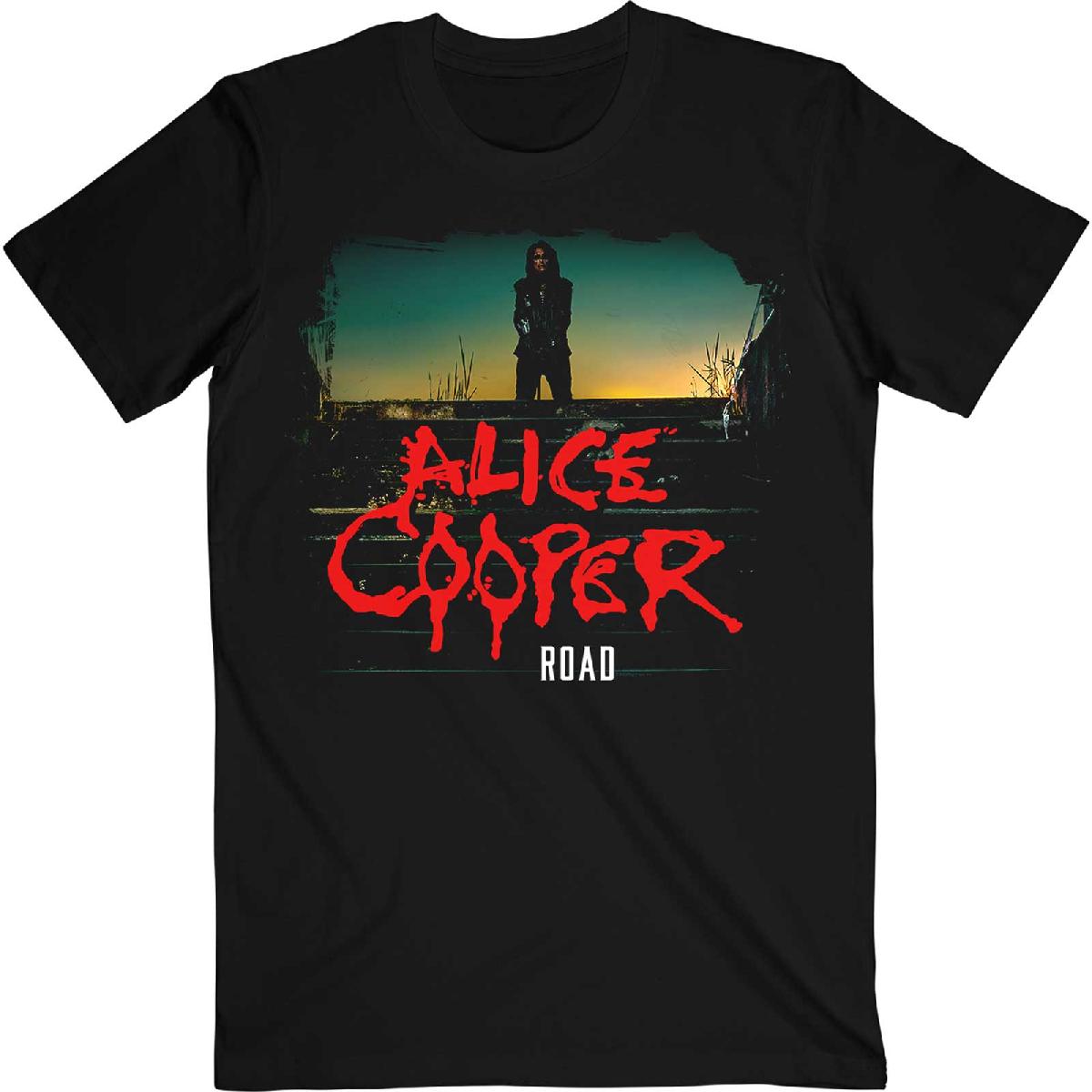 Tričko Alice Cooper - Back Road, Unisex,Čierna,XXL