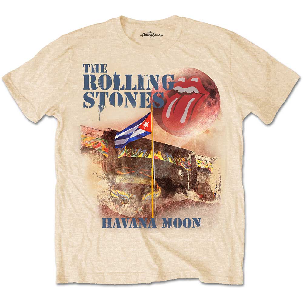 Tričko The Rolling Stones - Havana Moon, Unisex,Žltá,S