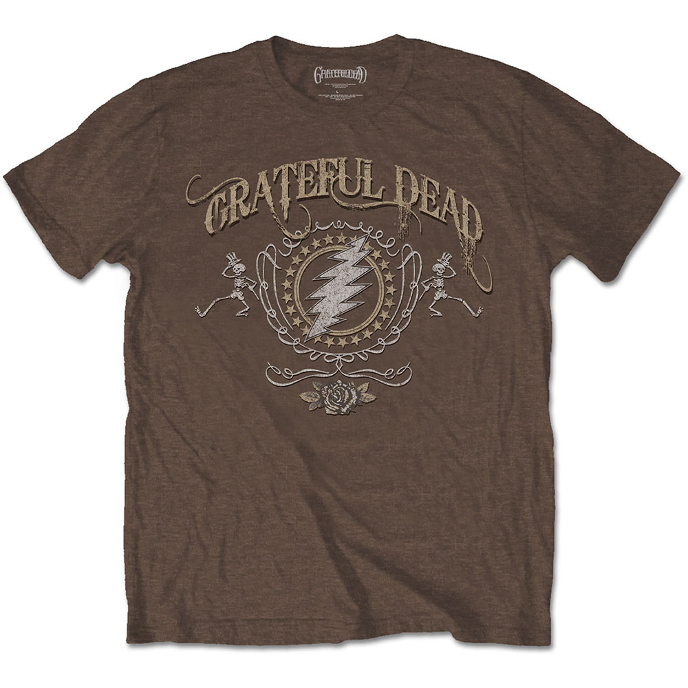Tričko Grateful Dead - Bolt, Unisex,Hnedá,XXL