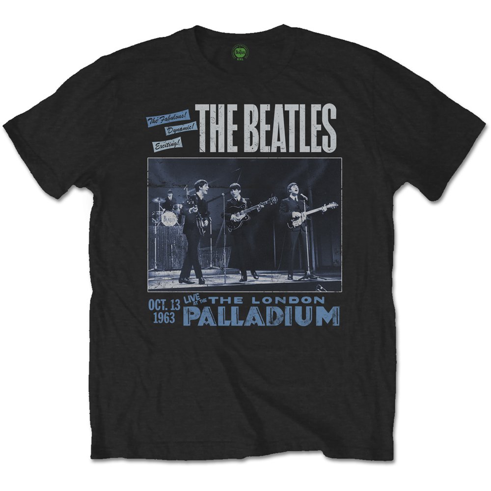 Tričko The Beatles - 1963 The Palladium, Unisex,Čierna,XXL