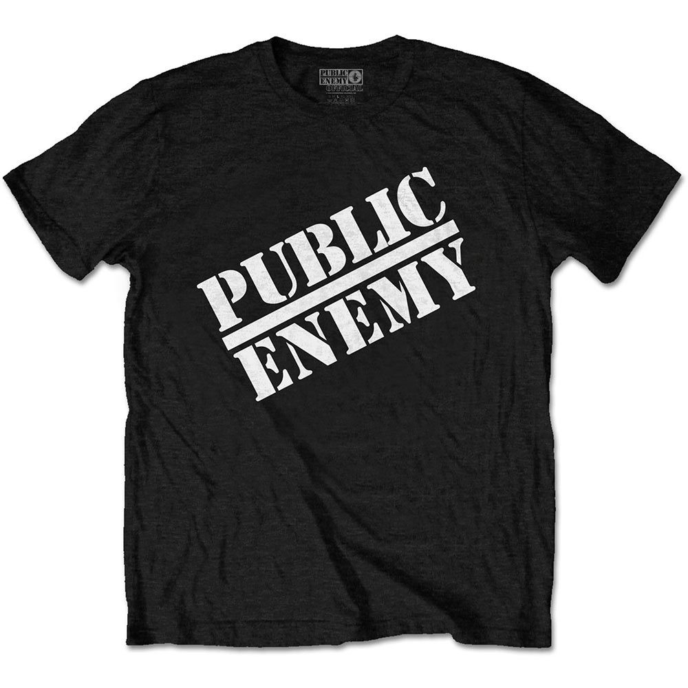 Tričko Public Enemy - Logo, Unisex,Čierna,3XL