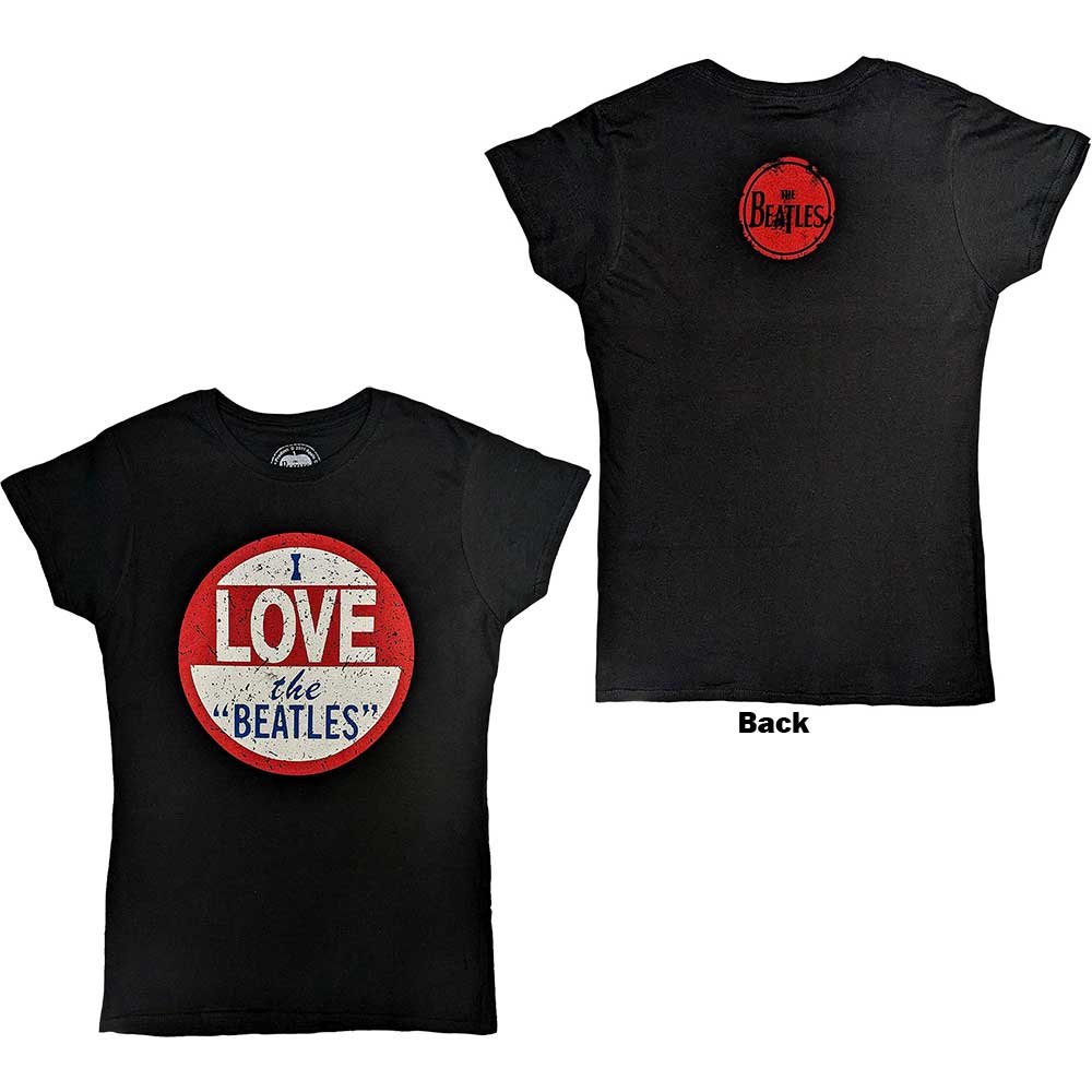 Tričko The Beatles - I Love The Beatles, Žena,Čierna,XXL