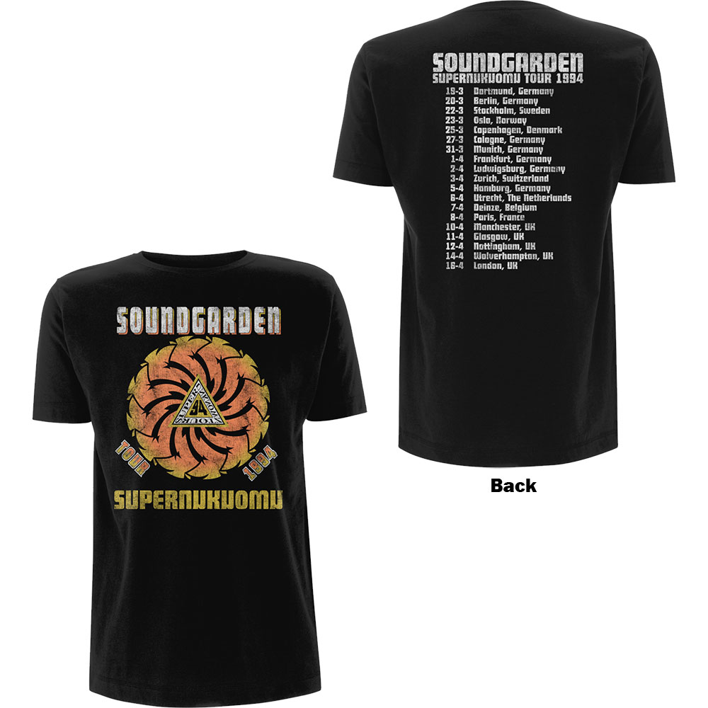 Tričko Soundgarden - Superunknown Tour '94, Unisex,Čierna,XXL