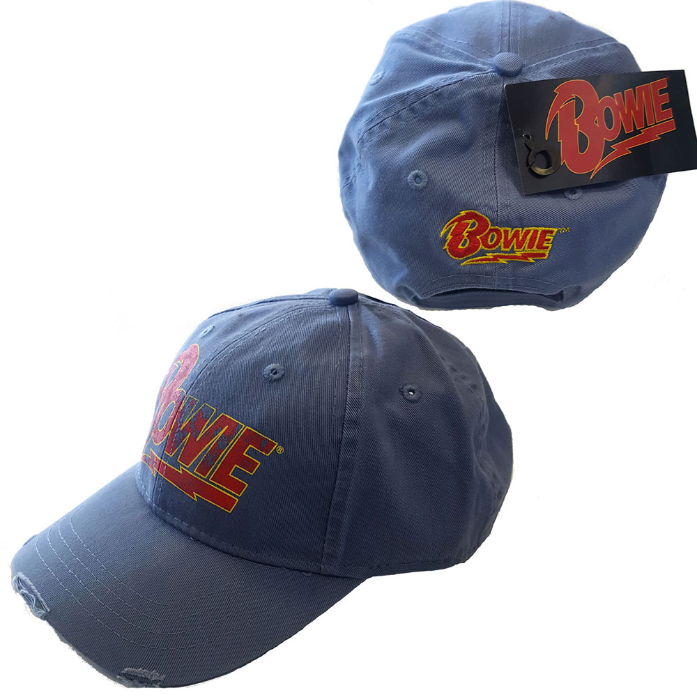Šiltovka David Bowie - Flash Logo, Unisex,Modrá,Univerzálna