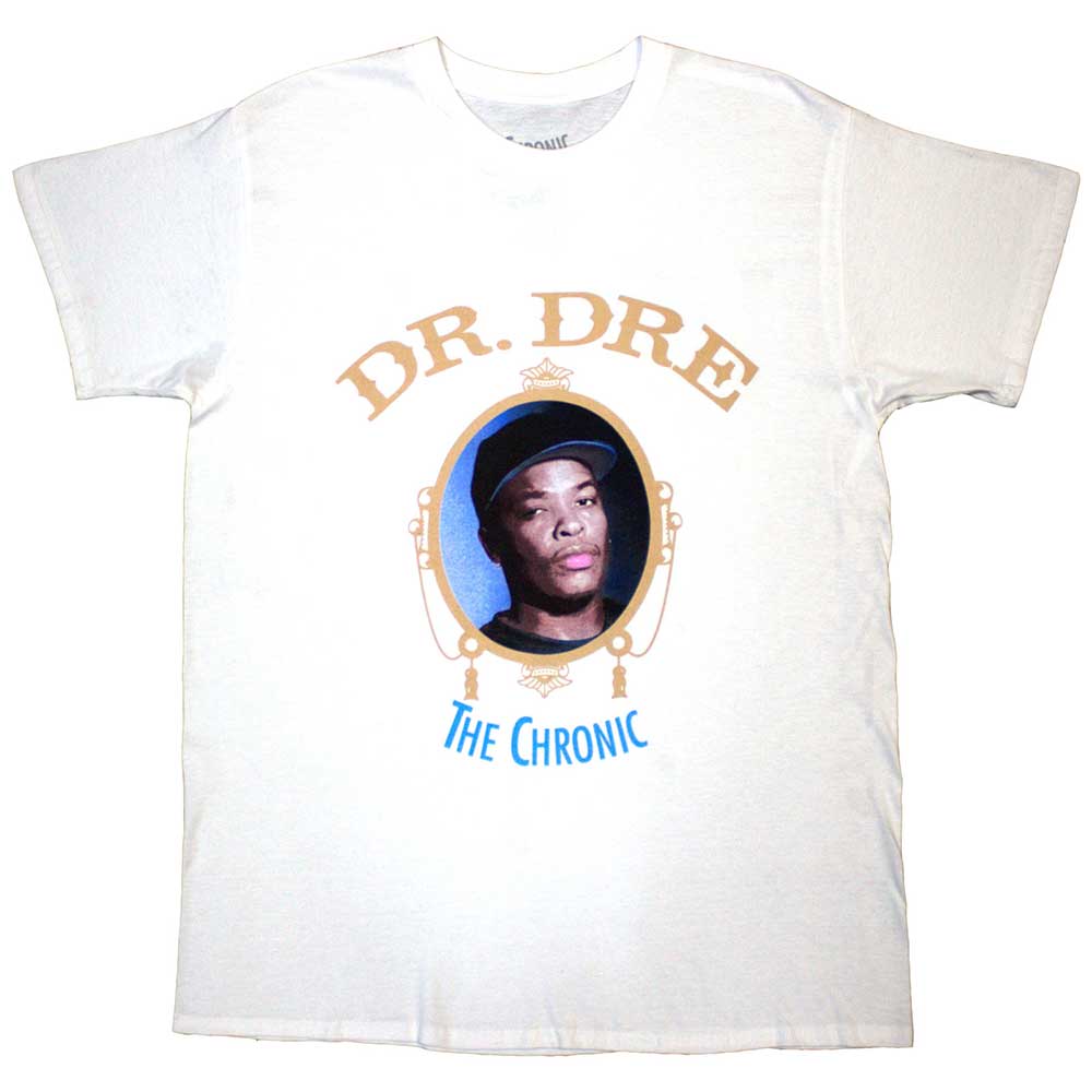 Tričko Dr. Dre - The Chronic, Unisex,Biela,L