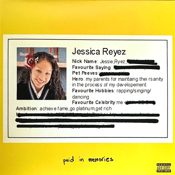 Vinyl Jessie Reyez - Paid In Memories