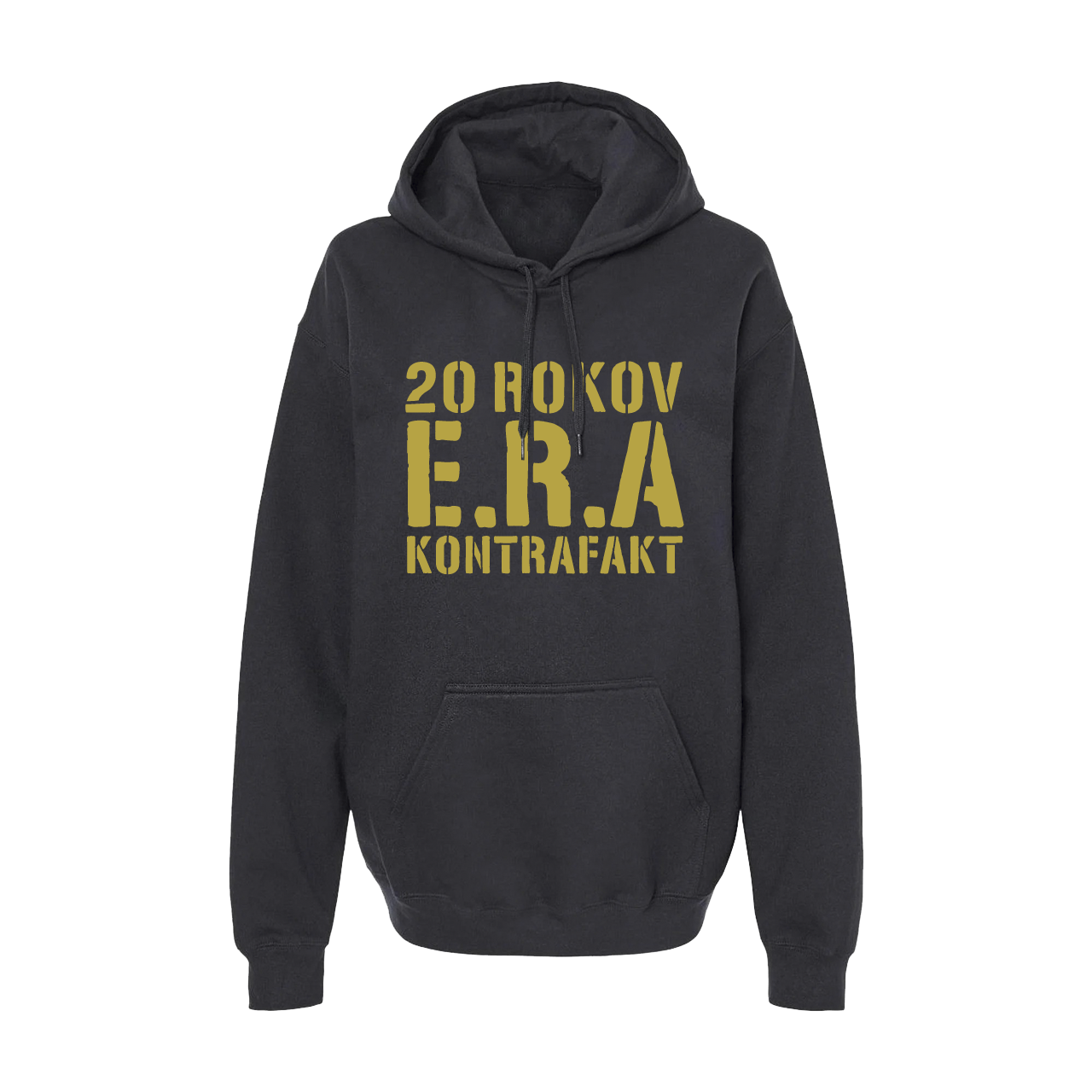 Mikina Kontrafakt - 20 Rokov E.R.A., Unisex,Čierna,XXL