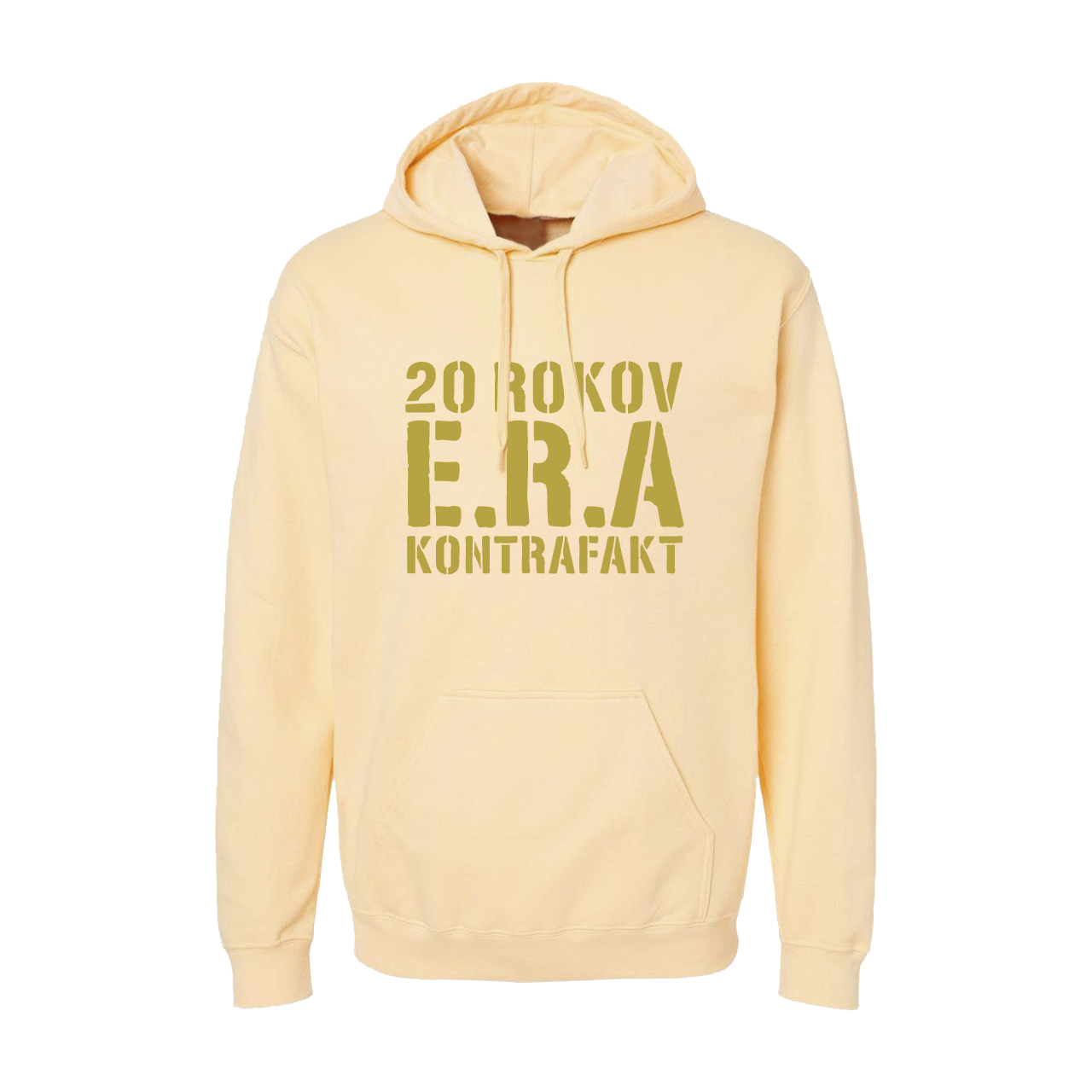 Mikina Kontrafakt - 20 Rokov E.R.A., Unisex,Pastelová žltá,XXL