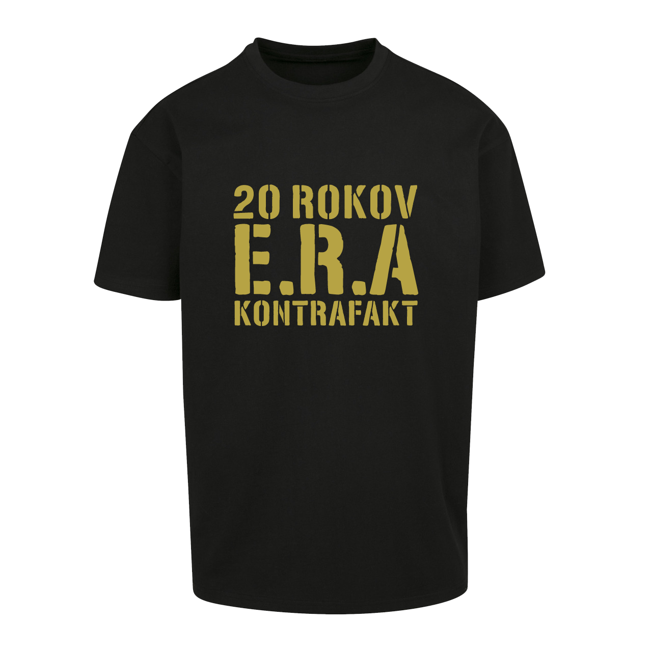 Tričko Kontrafakt - 20 Rokov E.R.A., Muž,Čierna,XXL