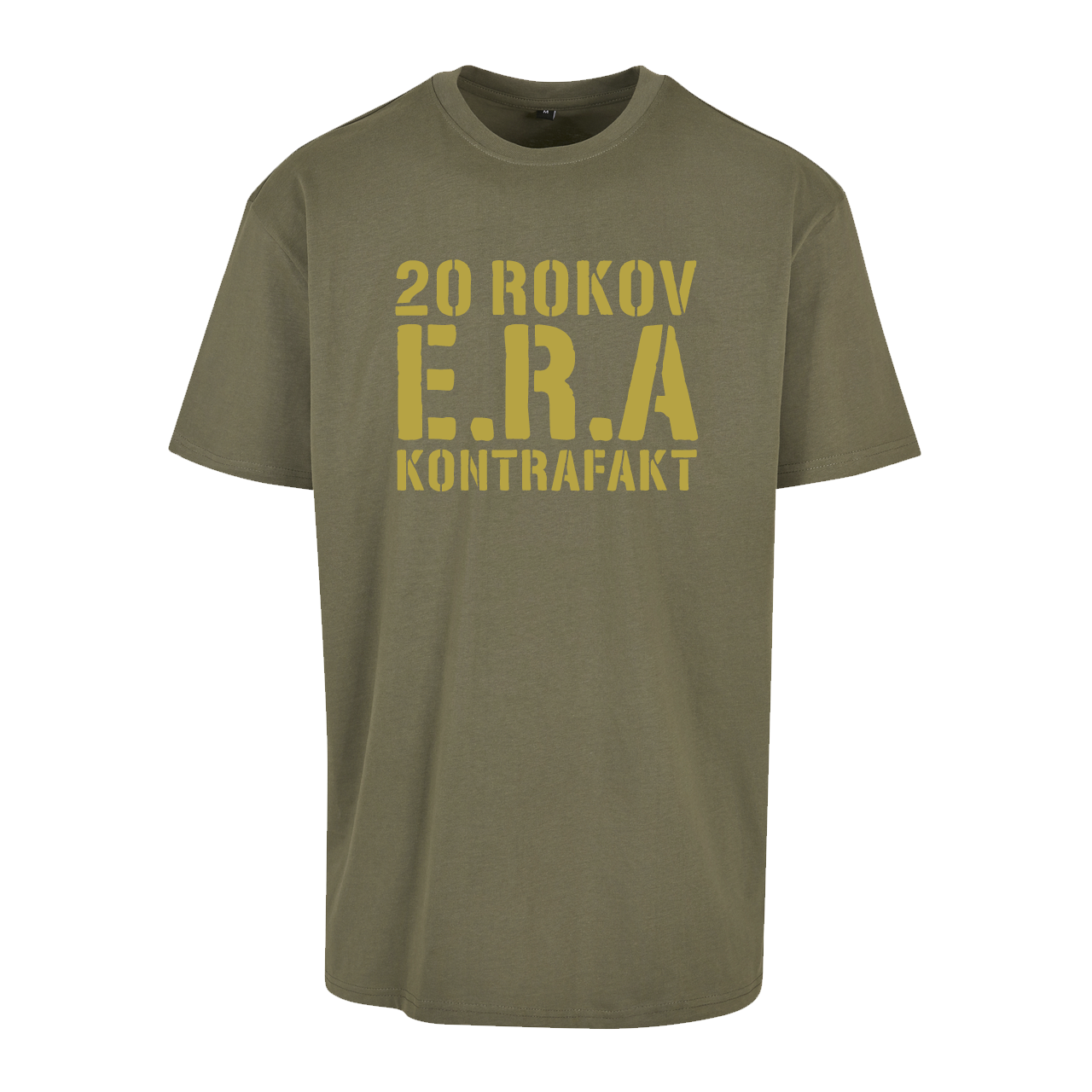 Tričko Kontrafakt - 20 Rokov E.R.A., Muž,Olivová,XXL
