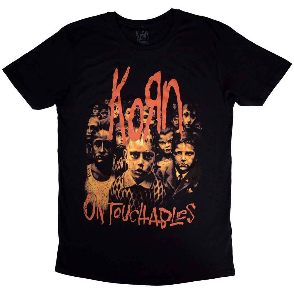 Tričko Korn - Untouchable Tee, Unisex,Čierna,XXL