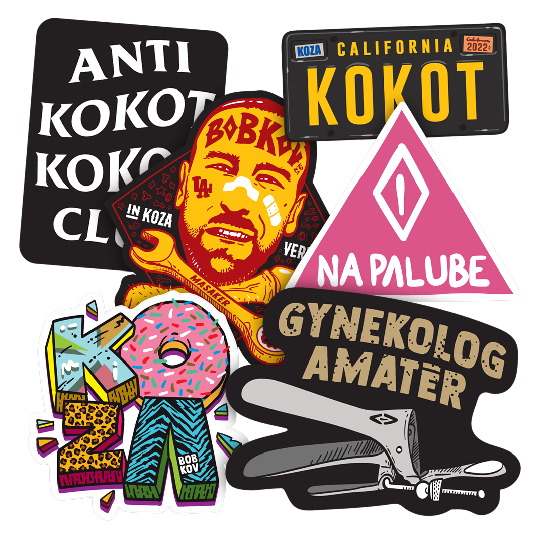 Nálepky Koza Bobkov - Stickerpack 4.0