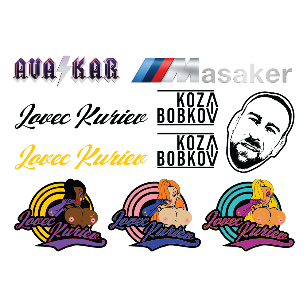 Nálepky Koza Bobkov - Stickerpack 2.0 (Lovec, Avakar, Masaker)