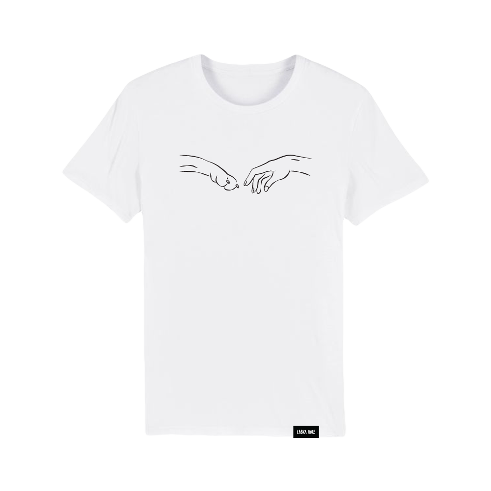 Tričko Labka Hore - Labka Hore, Unisex,Biela,XS