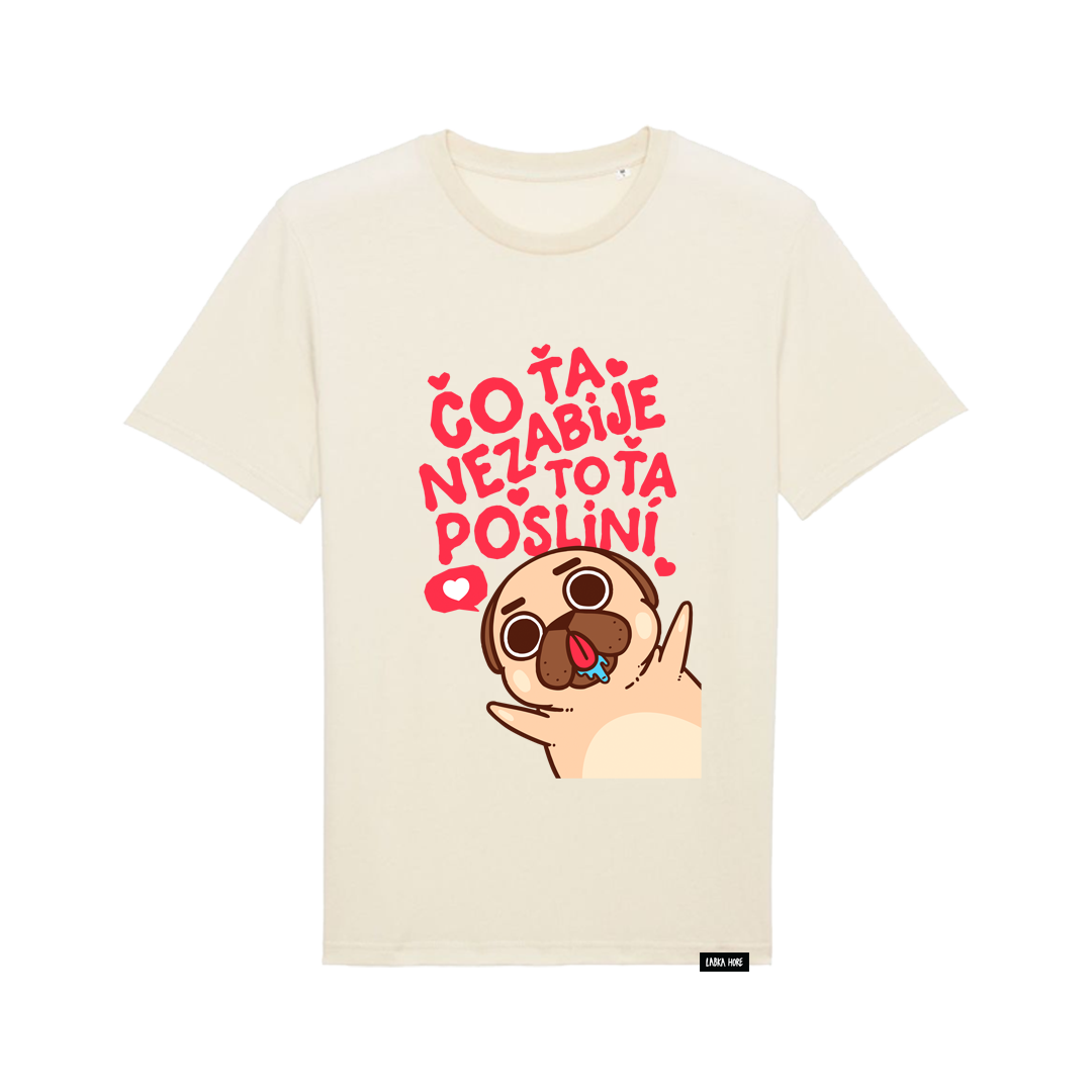 Tričko Labka Hore - Čo ťa nezabije, to ťa posliní, Muž,Natural,3XL