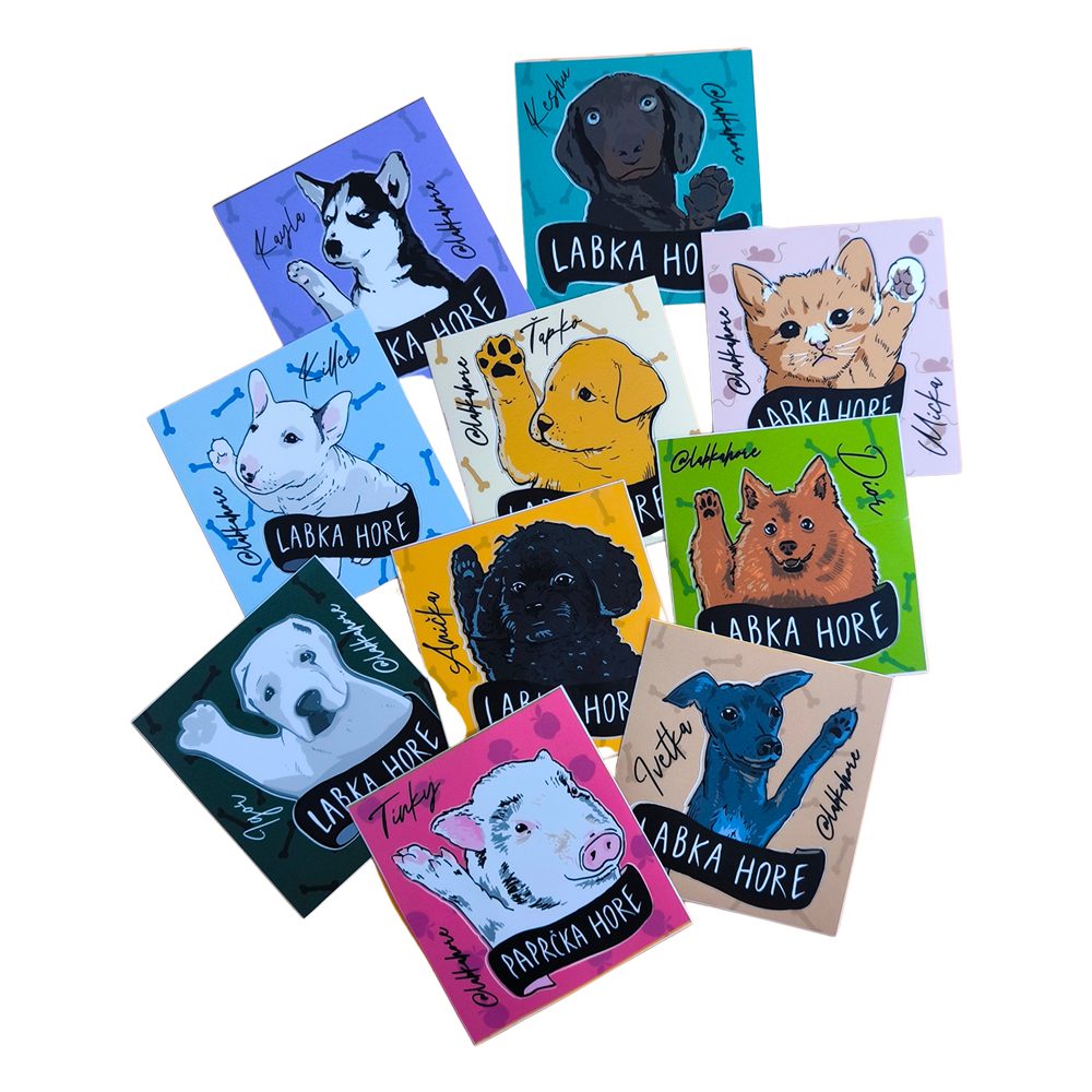 Nálepky Labka Hore - Sticker Pack