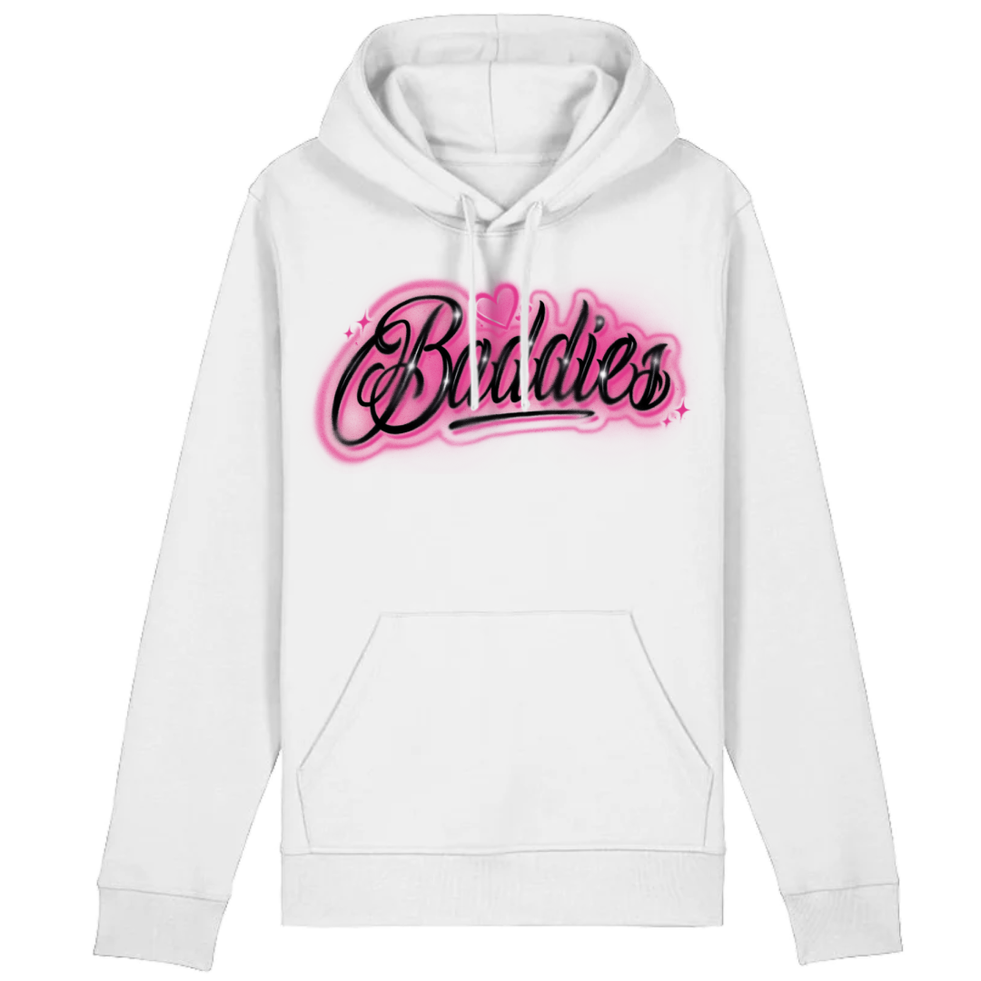 Mikina Laris Diam - Baddies, Unisex,Biela,3XL