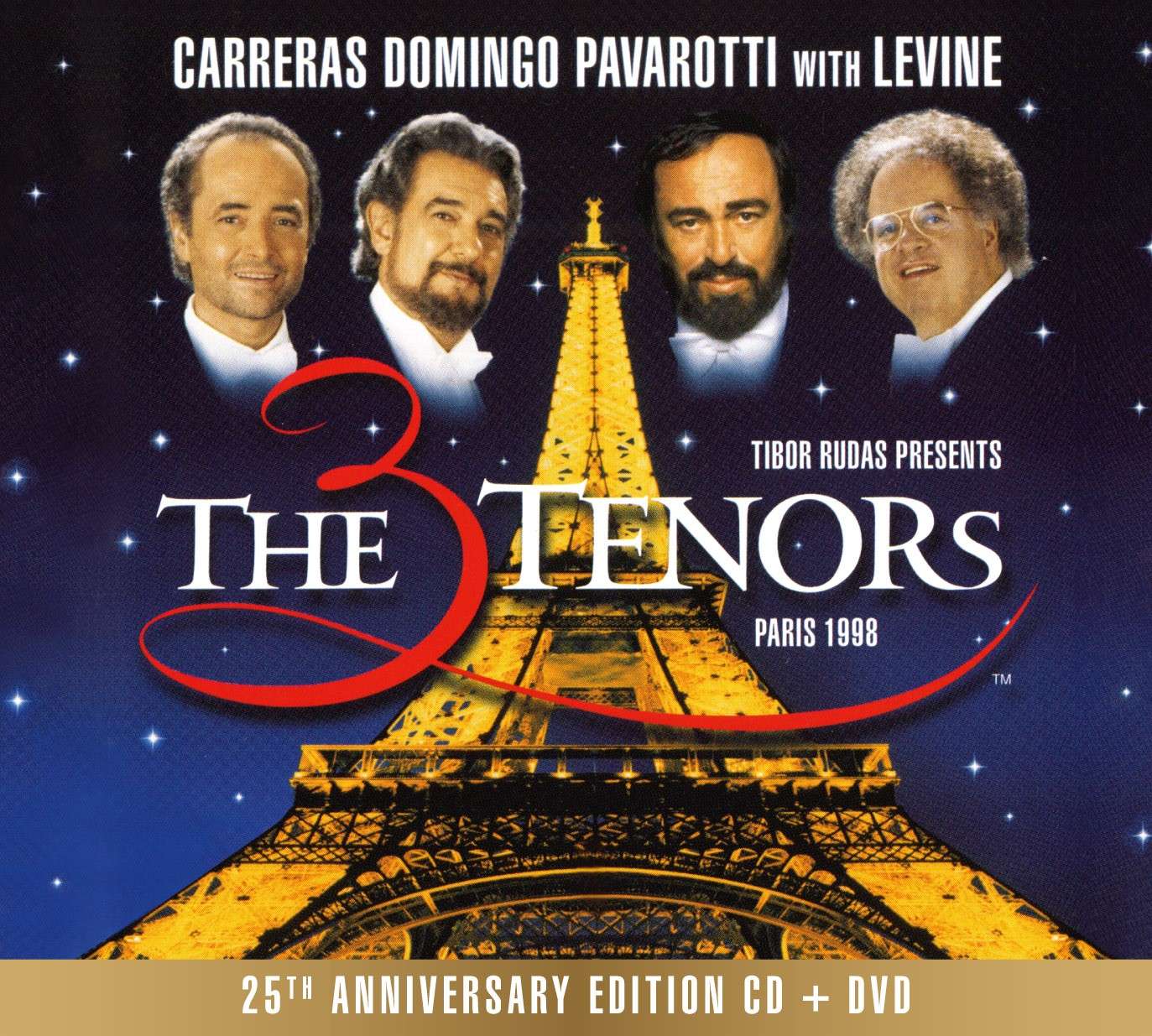 CD Luciano Pavarotti - José Careras, Placido Domingo, Luciano Pavarotti - The Three Tenors, Paris 1998 (25th Anniversary Edition)
