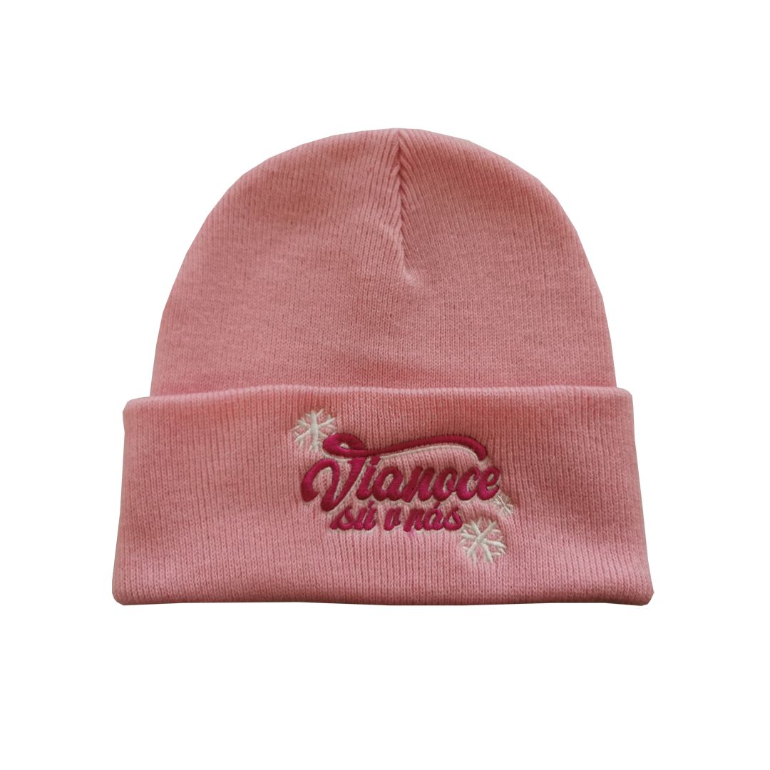 Čapica Mária Čírová - Vianoce sú v nás, Unisex,Baby Pink,Univerzálna
