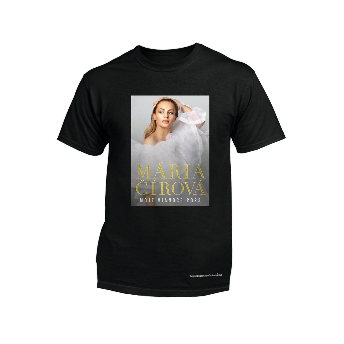 Tričko Mária Čírová - Tour, Unisex,Čierna,XS