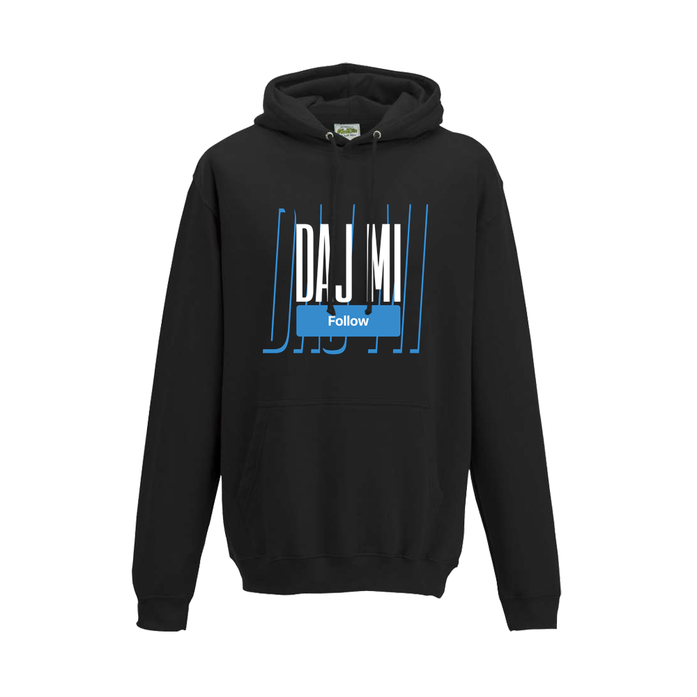 Mikina MATT - Daj mi follow, Unisex,Black,3XL