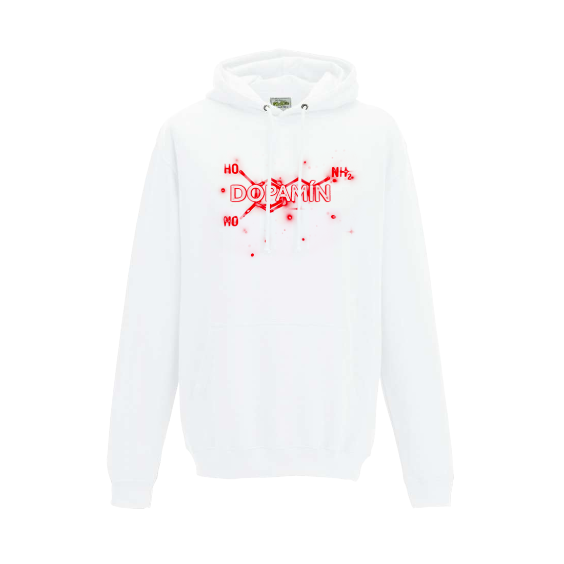 Mikina MATT - Dopamín, Unisex,Biela,XS