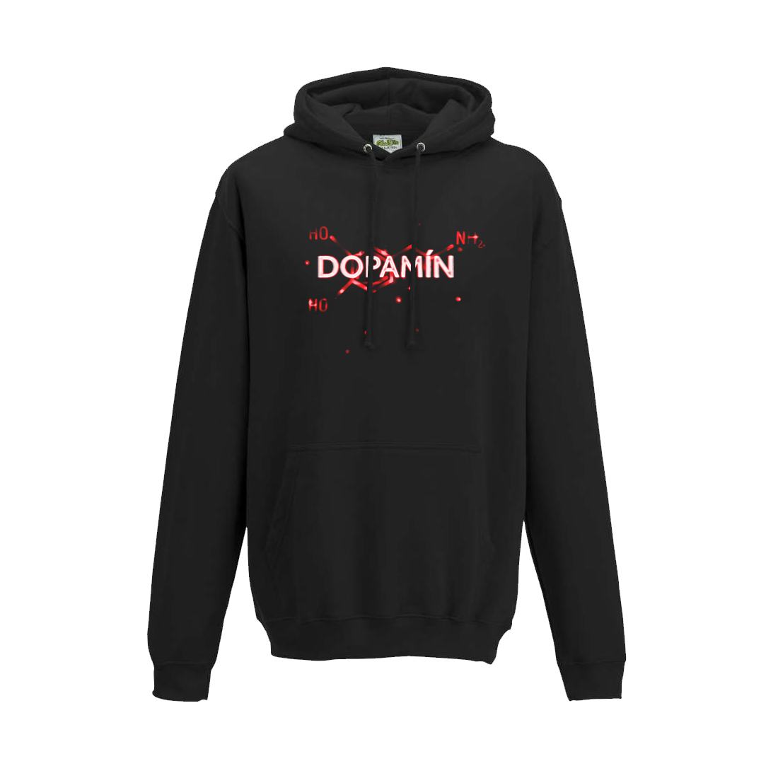 Mikina MATT - Dopamín, Unisex,Black,XS
