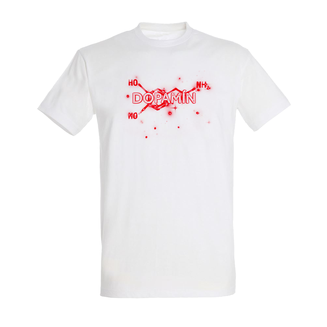 Tričko MATT - Dopamín, Unisex,Biela,XL