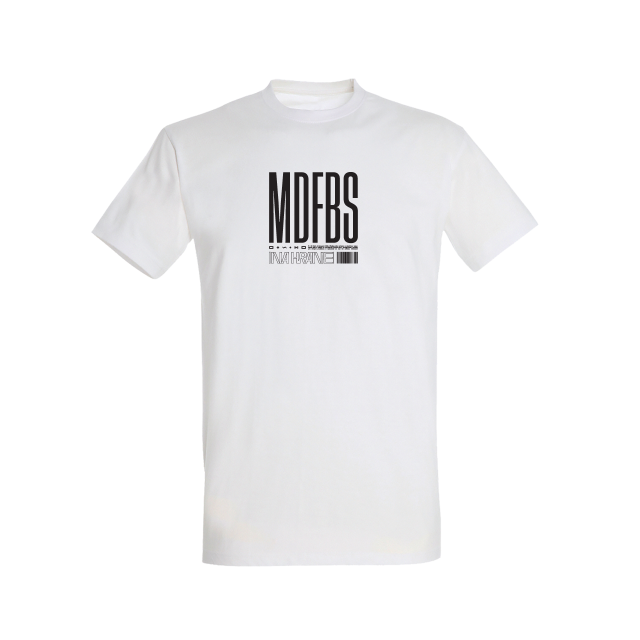 Tričko Moja Reč - Delik & Bengerer - MDFBS BARCODE, unisex,Biela,XS