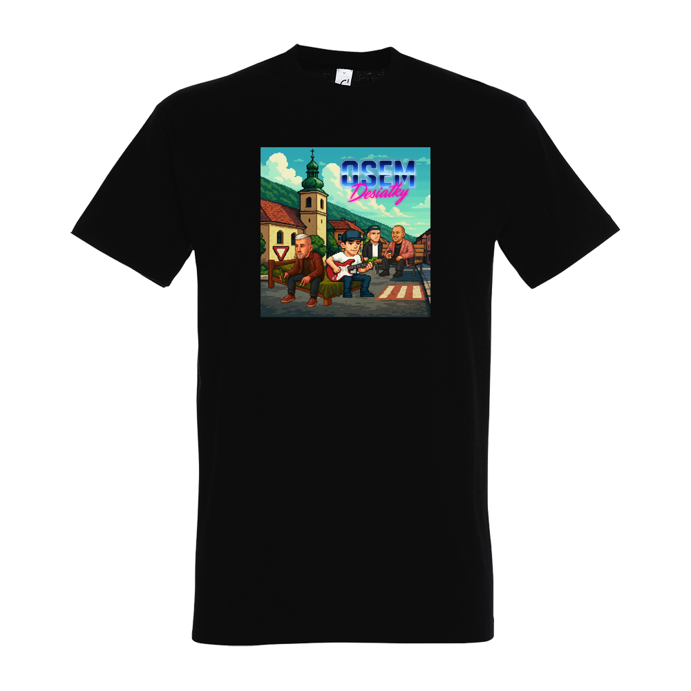 Tričko Moja Reč - Delik & Bengerer - Osemdesiatky, unisex,Čierna,3XL