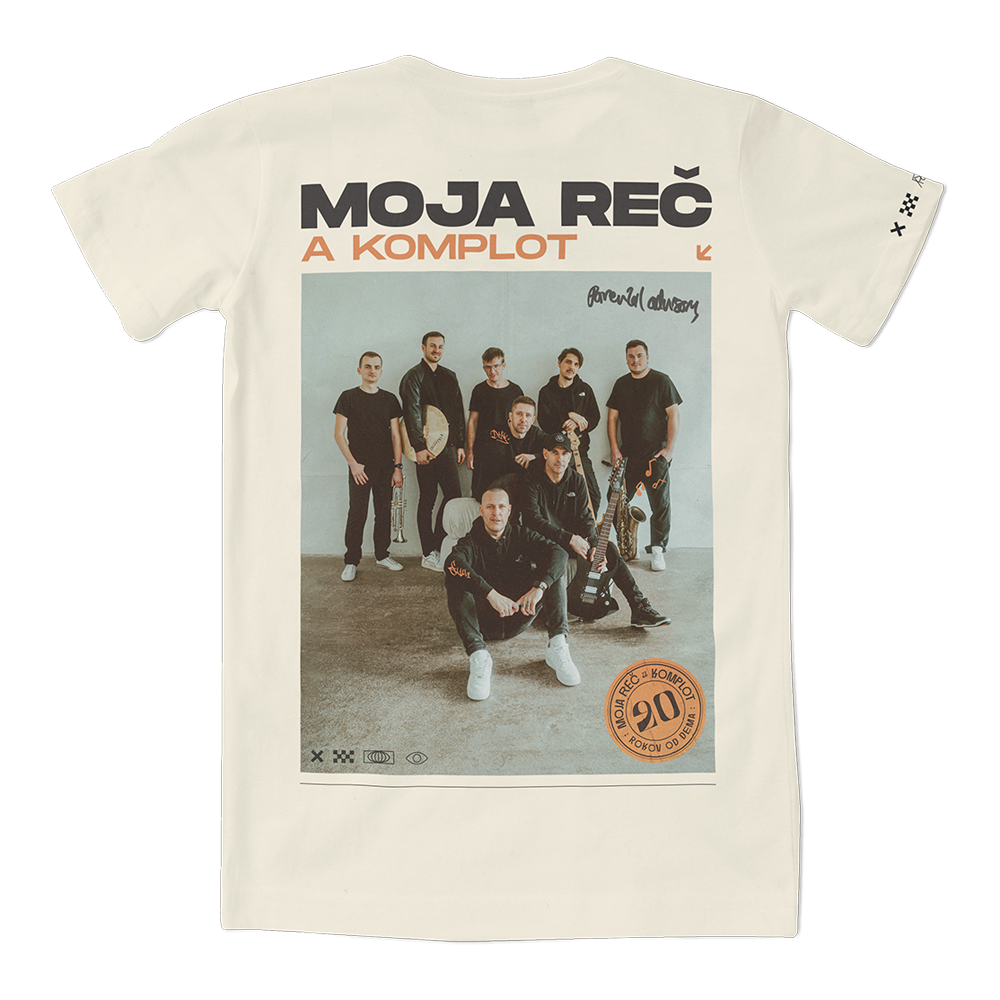 Tričko Moja Reč - 20 rokov od dema, unisex,Krémová,XXL