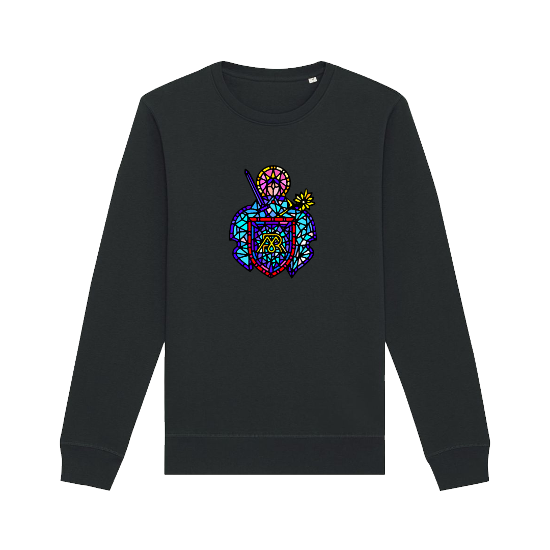 Crewneck Moja Reč - sv. Katarína, Unisex,Čierna,3XL