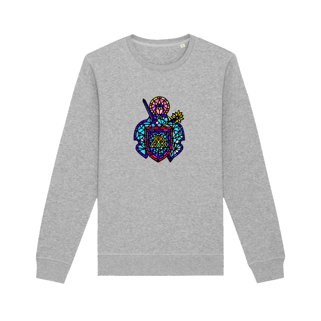 Crewneck Moja Reč - sv. Katarína, Unisex,Heather Grey,3XL