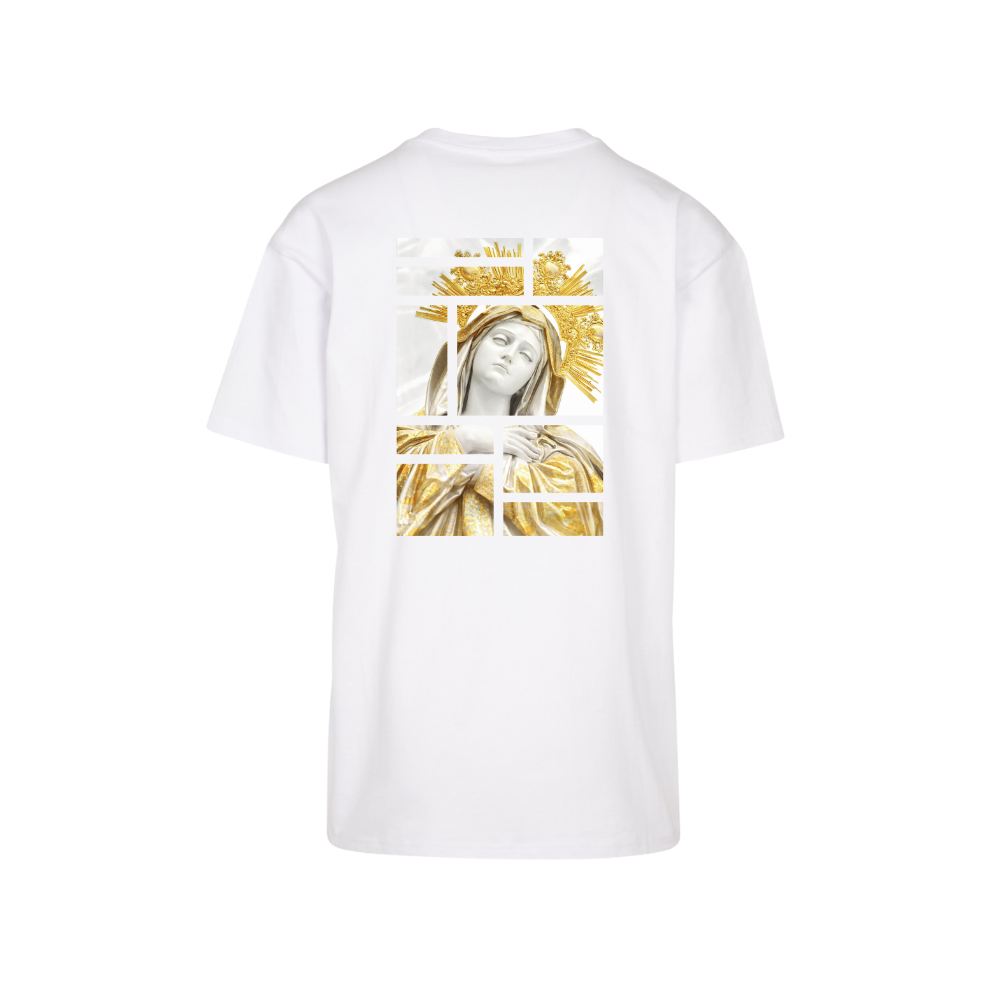 Tričko Momo - Madonna art premium, Unisex,Biela,3XL