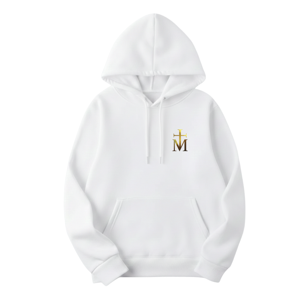 Mikina Momo - Milovaný logo basic, Unisex,Biela,3XL
