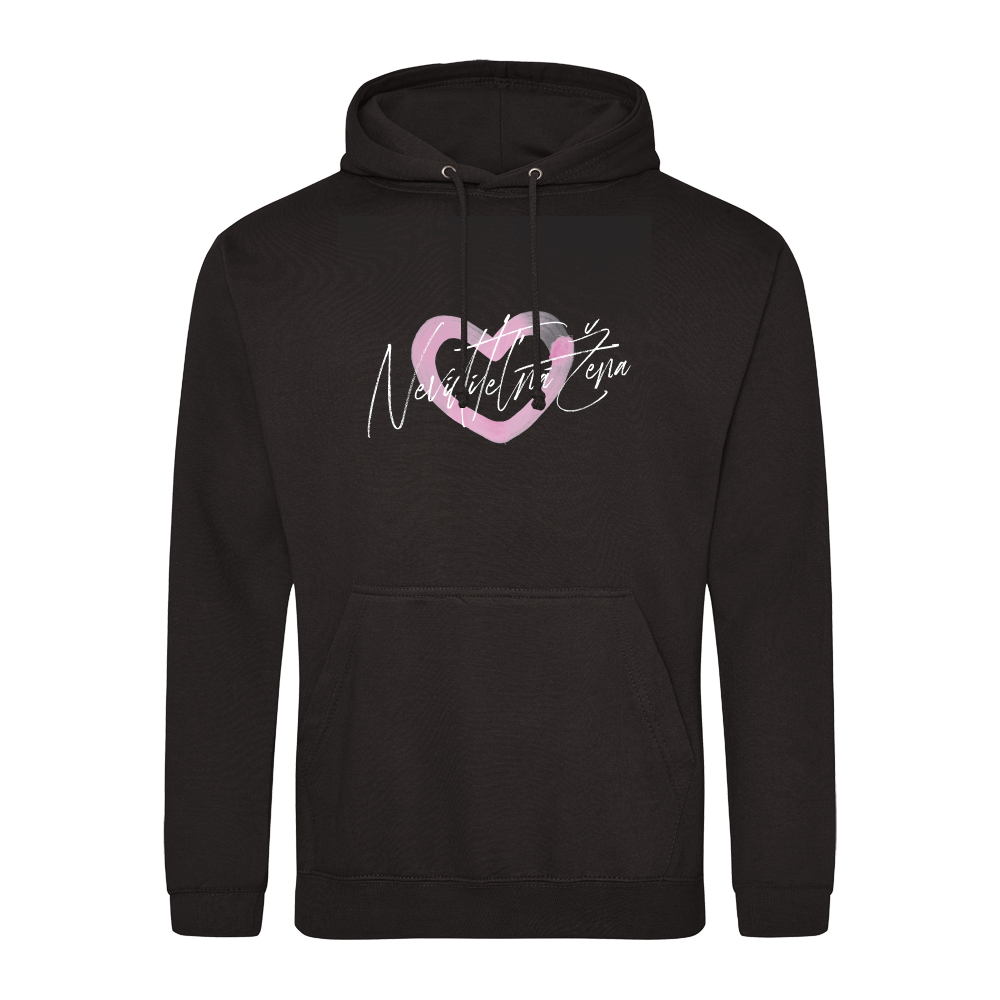 Mikina Morena - Neviditeľná Žena - Valentine Edition, Unisex,Black,XS
