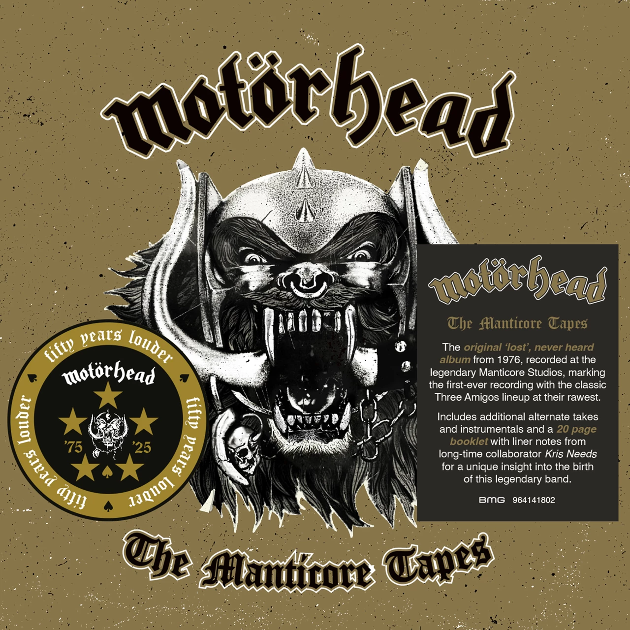 CD Motörhead - The Manticore Tapes