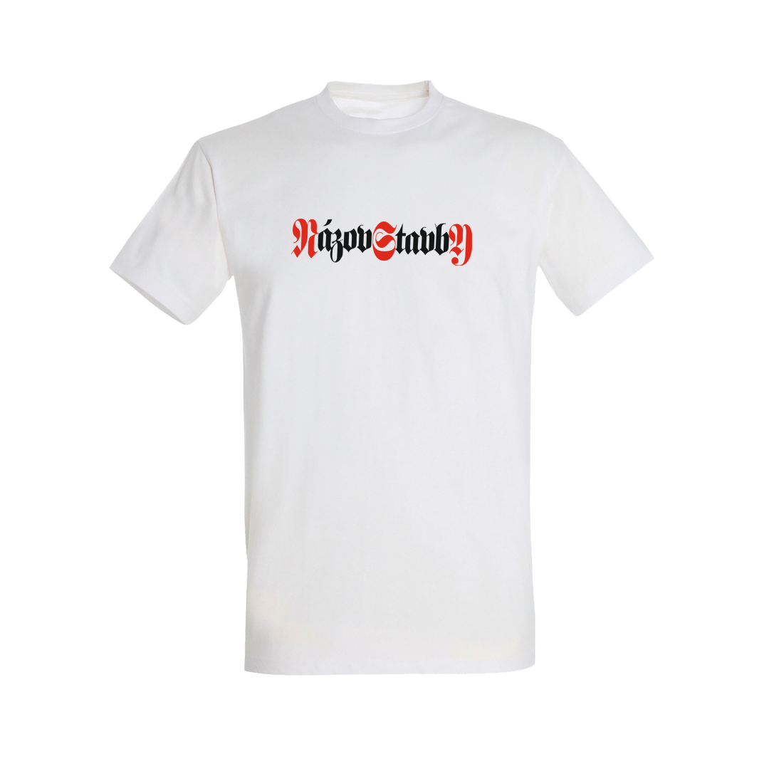 Tričko Názov Stavby - Názov Stavby, unisex,Biela,XS