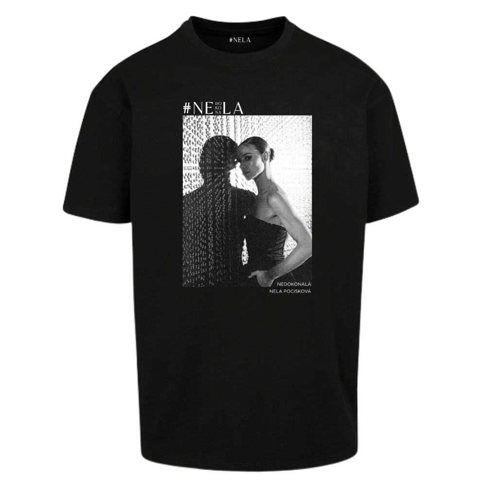 Tričko Nela Pocisková - FOTO, Unisex,Čierna,3XL