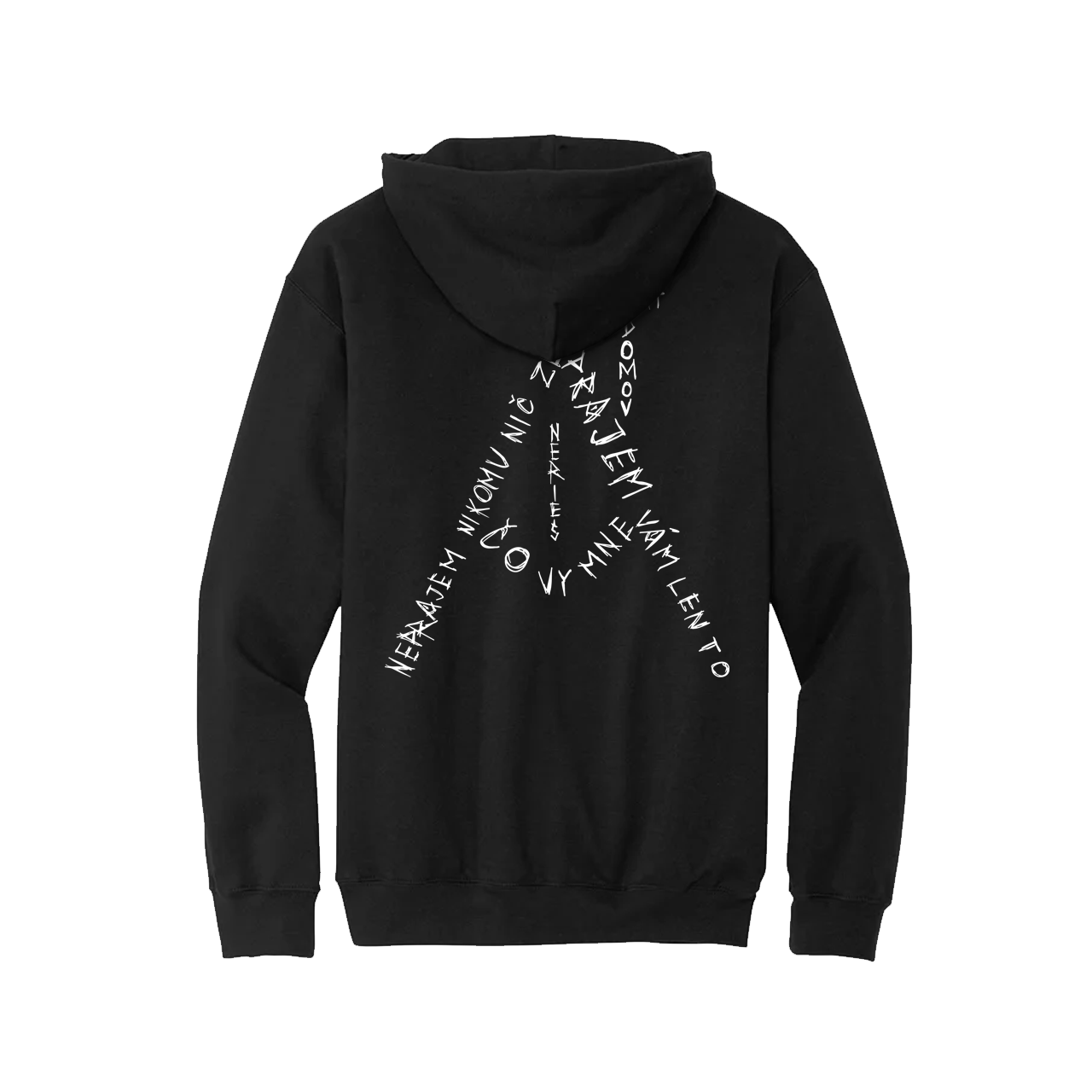 Mikina Nerieš - Naspäť Domov, Unisex,Čierna,3XL