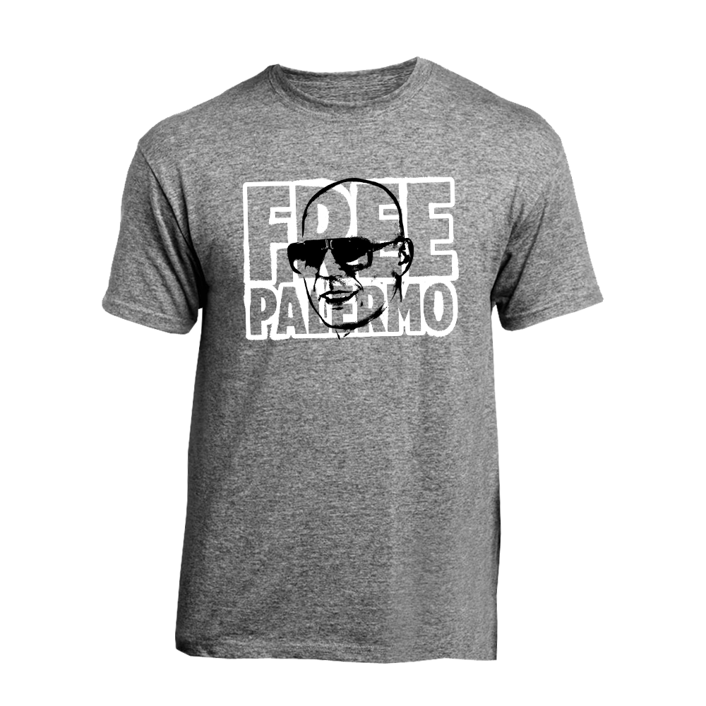 Tričko Palermo - Free Palermo, Unisex,Šedá,3XL