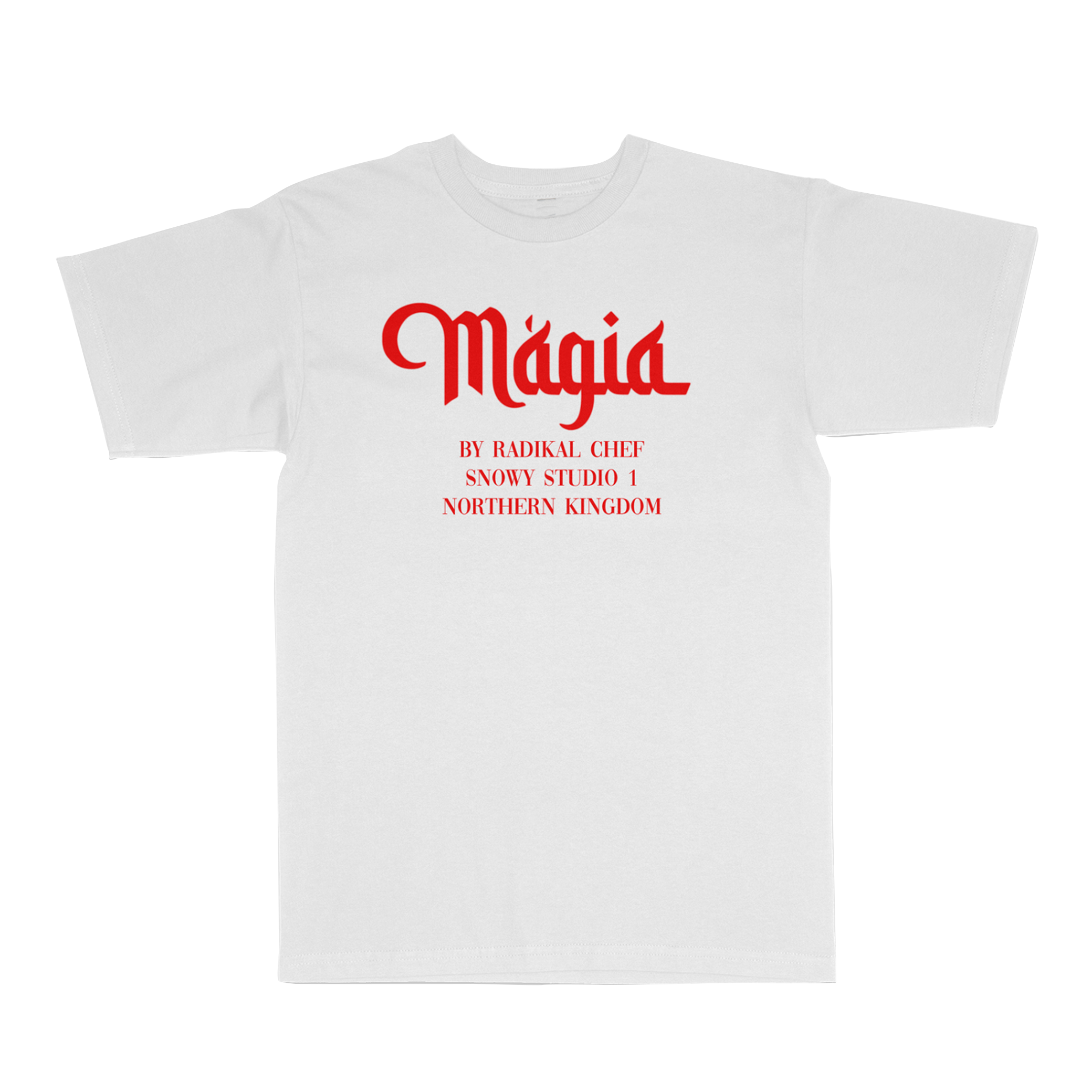 Tričko Radikal Chef - Mágia, Muž,Biela,3XL