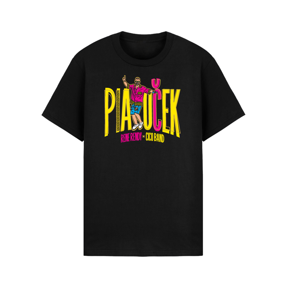 Tričko Cico Band & Rene Rendy - Piatoček, Muž,Čierna,3XL