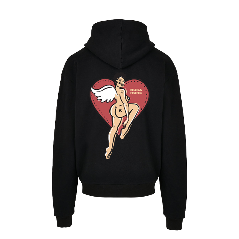 Mikina Ruka Hore - Amor, Unisex,Čierna,XXL
