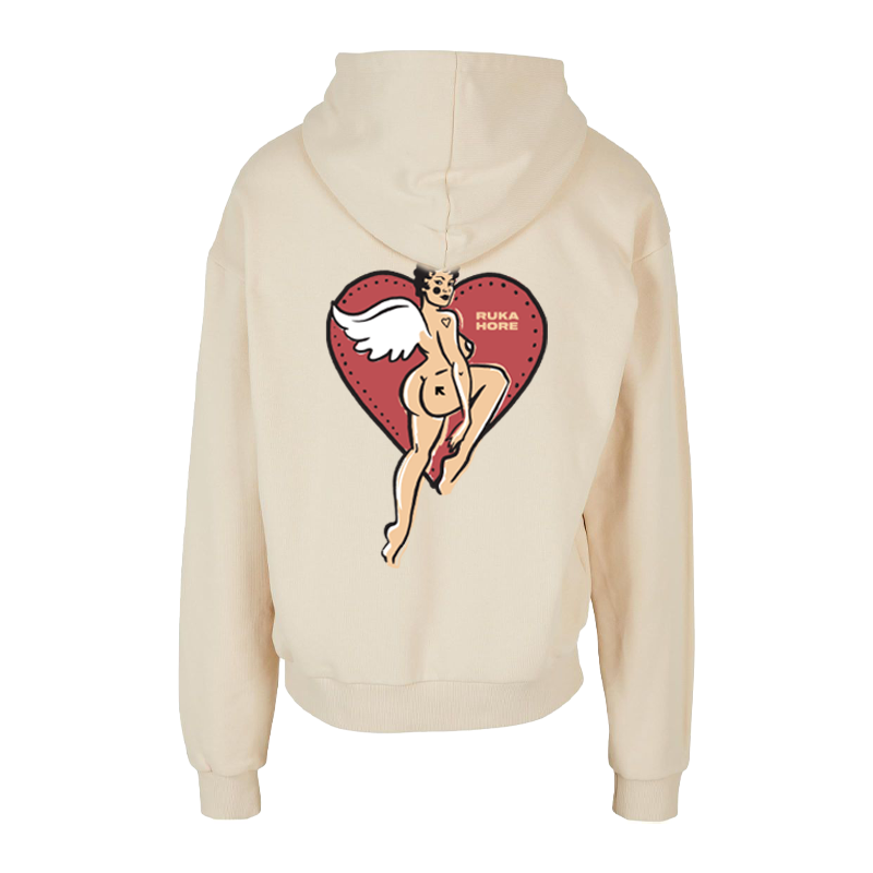 Mikina Ruka Hore - Amor, Unisex,Piesková,XXL